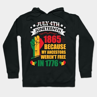 Juneteenth June 1865 Black History Afro Hoodie